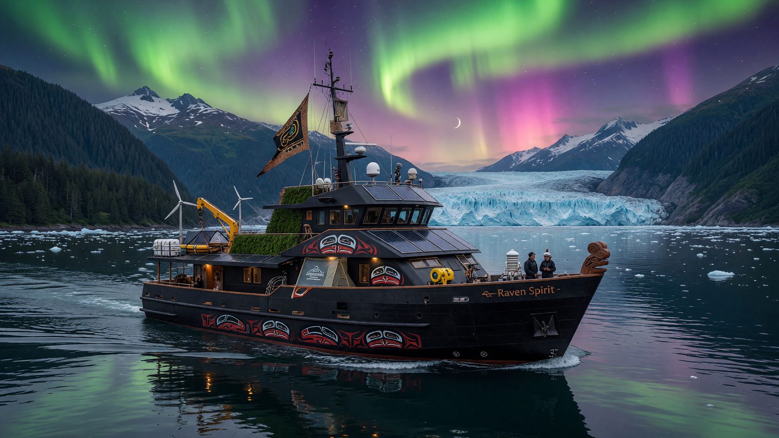 Indigenous-inspired expedition vessel Raven Spirit